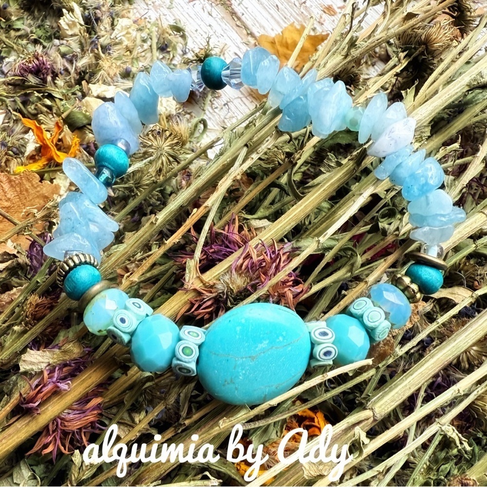 Alquimia Sky Blue Gemstone Bracelet